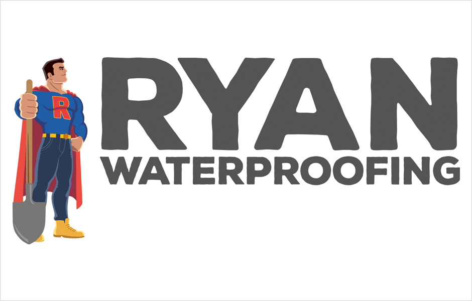 Ryan Waterproofing logo design | Lumen Marketing portfolio