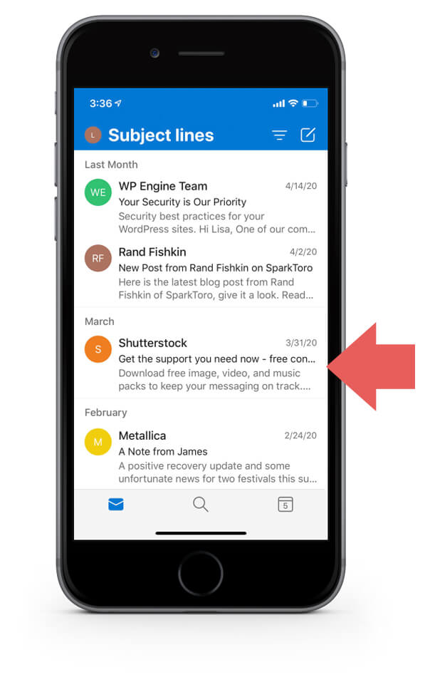 marketing emails preview text example